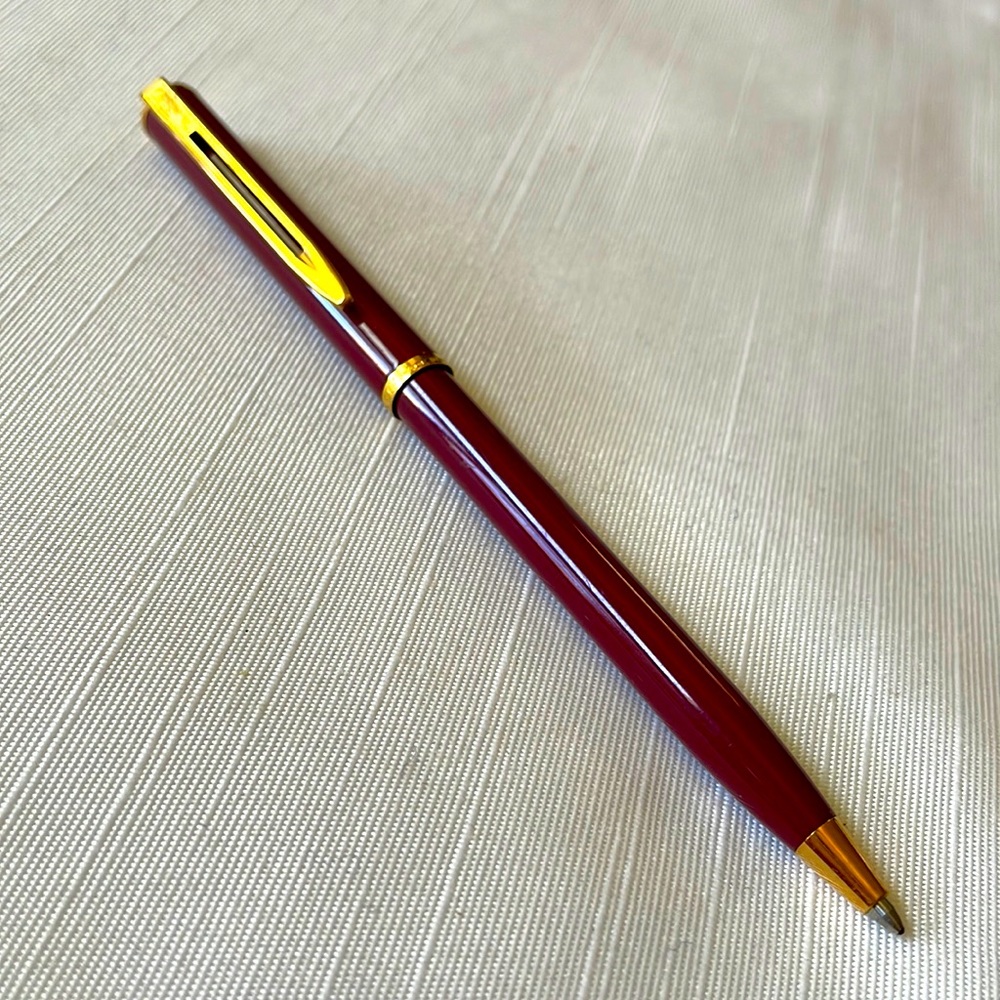 Watermen made in France ball point pen burgundy & gold color